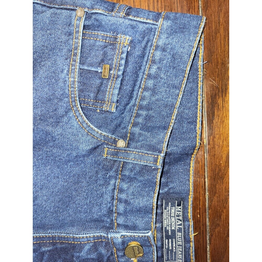 Vintage Genes 1891 Metal Jeans Mens 36x30 Regular Classic Fit Blue Cotton Denim - Picture 7 of 7